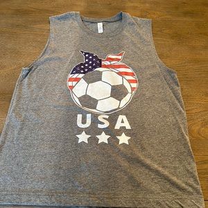 Womens usa soccer supporter tank